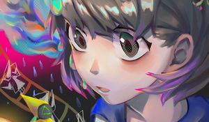 Preview wallpaper girl, glance, anime, art, fantasy