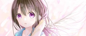 Preview wallpaper girl, glance, anime, art, light