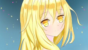 Preview wallpaper girl, glance, blonde, anime, art
