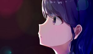 Preview wallpaper girl, glance, camera, anime