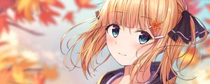 Preview wallpaper girl, glance, camera, anime, art