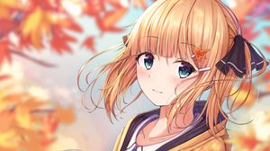 Preview wallpaper girl, glance, camera, anime, art