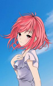 Preview wallpaper girl, glance, cute, anime