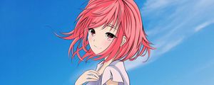 Preview wallpaper girl, glance, cute, anime