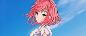 Preview wallpaper girl, glance, cute, anime