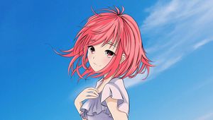 Preview wallpaper girl, glance, cute, anime