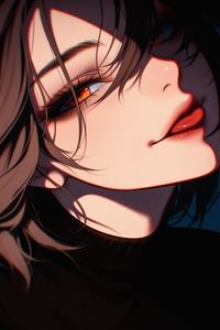 Preview wallpaper girl, glance, dark, art, anime