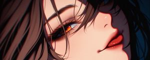 Preview wallpaper girl, glance, dark, art, anime