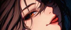 Preview wallpaper girl, glance, dark, art, anime