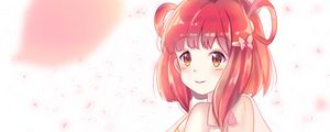 Preview wallpaper girl, glance, dress, bow, anime