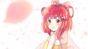 Preview wallpaper girl, glance, dress, bow, anime