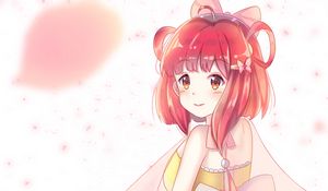 Preview wallpaper girl, glance, dress, bow, anime