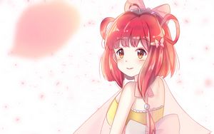 Preview wallpaper girl, glance, dress, bow, anime