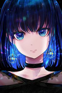 Preview wallpaper girl, glance, earrings, glow, anime