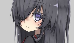 Preview wallpaper girl, glance, eyes, uniform, anime