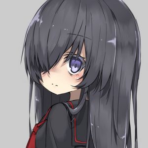 Preview wallpaper girl, glance, eyes, uniform, anime