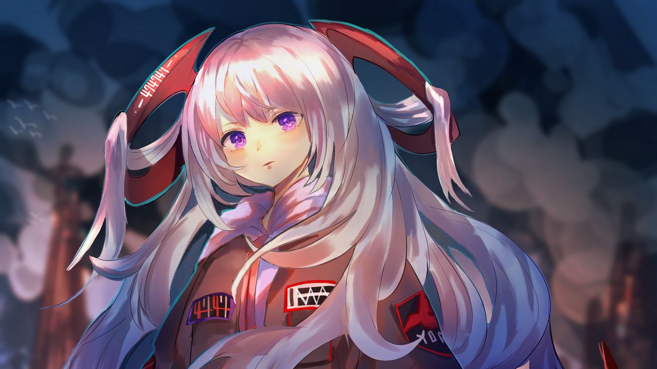 Wallpaper girl, glance, fantasy, anime