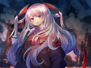 Preview wallpaper girl, glance, fantasy, anime