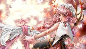 Preview wallpaper girl, glance, fantasy, anime, art