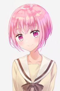 Preview wallpaper girl, glance, form, anime