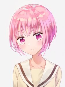 Preview wallpaper girl, glance, form, anime