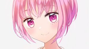 Preview wallpaper girl, glance, form, anime