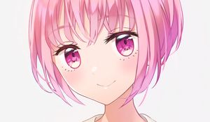 Preview wallpaper girl, glance, form, anime