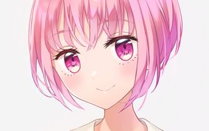 Preview wallpaper girl, glance, form, anime