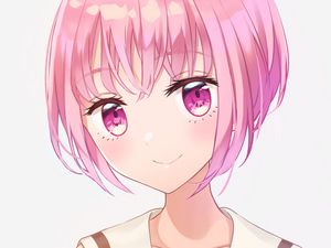 Preview wallpaper girl, glance, form, anime