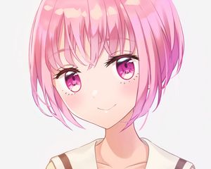 Preview wallpaper girl, glance, form, anime