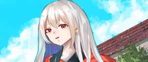 Preview wallpaper girl, glance, jacket, anime, art