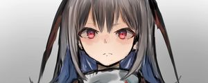 Preview wallpaper girl, glance, jacket, anime