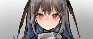 Preview wallpaper girl, glance, jacket, anime