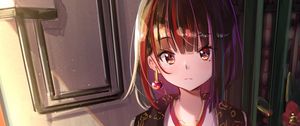 Preview wallpaper girl, glance, jewelry, skirt, anime