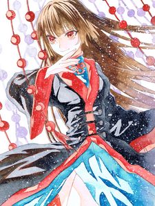 Preview wallpaper girl, glance, kimono, anime
