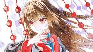 Preview wallpaper girl, glance, kimono, anime