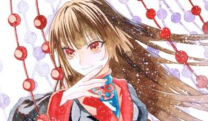 Preview wallpaper girl, glance, kimono, anime