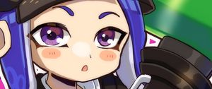 Preview wallpaper girl, glance, lantern, anime, art, bright