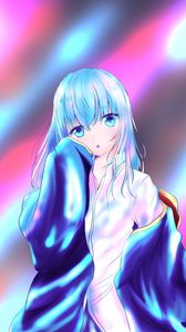 Preview wallpaper girl, glance, light, anime