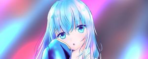 Preview wallpaper girl, glance, light, anime