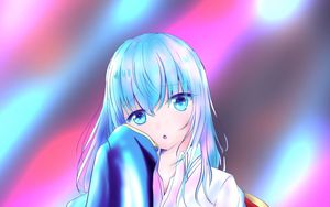 Preview wallpaper girl, glance, light, anime