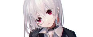 Preview wallpaper girl, glance, monocle, vintage, anime