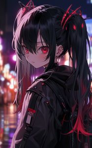 Preview wallpaper girl, glance, piercing, anime, art