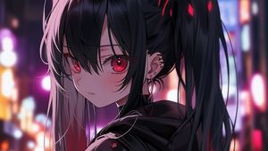 Preview wallpaper girl, glance, piercing, anime, art