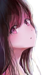 Preview wallpaper girl, glance, portrait, anime, art