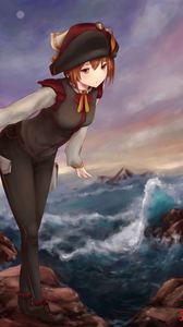Preview wallpaper girl, glance, pose, anime
