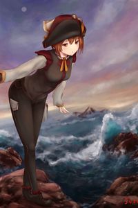 Preview wallpaper girl, glance, pose, anime