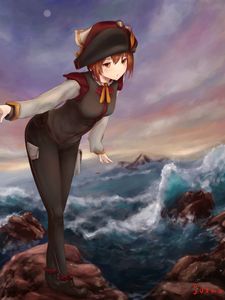 Preview wallpaper girl, glance, pose, anime