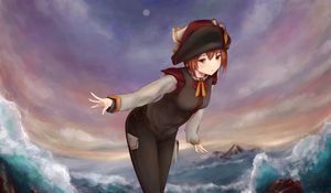 Preview wallpaper girl, glance, pose, anime