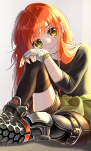 Preview wallpaper girl, glance, pose, anime, art